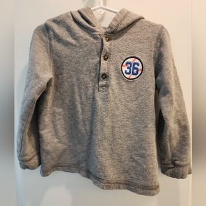 4t Carter's gray baseball hoodie‎ Spring Fall Ball